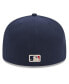 Men's Navy Los Angeles Dodgers 2024 City Connect Icon 59FIFTY Hat Синий, 7 3/4 - фото #4