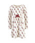 ფოტო #4 პროდუქტის Big Girls Organic Cotton Long-Sleeve Dresses 2pk, Snowman