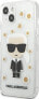 Karl Lagerfeld Karl Lagerfeld KLHCP13SHFLT iPhone 13 mini 5,4" przezroczysty/transparent Flower Ikonik Karl