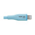 Фото #9 товара Tripp M100AB-003-S-LB Safe-IT USB-A to Lightning Sync/Charge Antibacterial Cable (M/M) - Ultra Flexible - MFi Certified - Light Blue - 3 ft. (0.91 m) - 0.91 m - Lightning - USB A - Male - Male - Blue