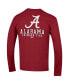 Фото #4 товара Men's Crimson Alabama Crimson Tide Team Stack 3-Hit Long Sleeve T-shirt