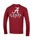 Men's Crimson Alabama Crimson Tide Team Stack 3-Hit Long Sleeve T-shirt Бордовый, 2XL - фото #4