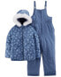 Фото #2 товара Kid 2-Piece Snowflake Print Snowsuit 6