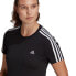 ფოტო #4 პროდუქტის ADIDAS Essentials Slim 3 Stripes short sleeve T-shirt