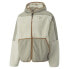 Фото #1 товара Puma Gridlock Sherpa Hooded Full Zip Jacket Mens White Casual Athletic Outerwear
