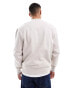 Фото #7 товара ASOS DESIGN premium heavyweight oversized sweatshirt 400gsm in light beige