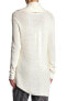 Vince Camuto Women's Asymmetrical Hem Sweater Cowl Neck Long Sleeve White Size S