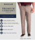 Фото #10 товара Men's Premium Comfort Khaki Classic-Fit 2-Way Stretch Wrinkle Resistant Flat Front Stretch Casual Pants