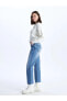 Фото #1 товара LCW Jeans Straight Fit Kadın Jean Pantolon