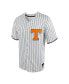 Men's White, Gray Tennessee Volunteers Pinstripe Replica Full-Button Baseball Jersey