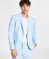 Фото #1 товара Men's Slim-Fit Stretch Linen Blend Suit Jacket, Created for Macy's