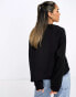 Фото #8 товара ASOS DESIGN oversized sweat with raglan detail in black