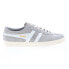 Gola Trainer Suede CMA558 Mens Gray Suede Lace Up Lifestyle Sneakers Shoes 8