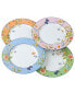 Фото #1 товара Cottage Garden Sweet / Salad Plates, Set of 4