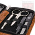 Фото #11 товара Drei Schwerter 8-Piece Manicure Set ‘Roma’, High-Quality Nail Care Set, Camouflage Faux Leather Case, Contents: Nail Scissors Set, Foot/Nail Clippers, Tweezers, Glass Nail File, Sapphire Nail File