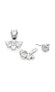 Cubic Zirconia Front-Back Earrings