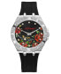 Women's Quartz Black Silicone Strap Watch 38mm