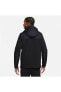 Sportswear Tech Fleece ''Overlay Detail'' Full-Zip Hoodie Siyah Erkek Sweatshirt