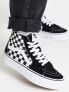 Фото #1 товара Vans SK8-Hi Platform trainers in black and white checkerboard