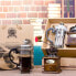 Kuaetily Manual Coffee Grinder Set Portable Hand Crank Ceramic Grinder Wood and Metal