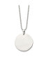 Фото #3 товара Brushed Reversible Round 2mm Dog Tag Ball Chain Necklace