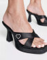Фото #4 товара Tammy Girl heart embellished heeled sandals in black
