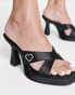 Фото #2 товара Tammy Girl heart embellished heeled sandals in black