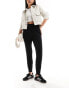 Фото #10 товара Vero Moda jersey tie waist tapered trousers in black