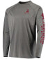 Men's Charcoal Alabama Crimson Tide PFG Terminal Tackle Omni-Shade Long Sleeve T-shirt