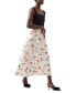 ფოტო #3 პროდუქტის Women's Floramour Ennis Satin Skirt