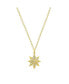 s Captain Hala Star Yellow Gold Plated Crystal Necklace, 18" chain