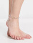 Фото #2 товара Image Gang Denisa stainless steel anklet with pastel gems in silver