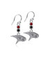 Women's North Carolina Central Eagles Dangle Crystal Earrings