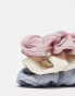 DesignB London pack of 3 plisse hair scrunchie in pastel tones