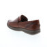 Фото #6 товара Florsheim Central Penny Mens Brown Leather Loafers & Slip Ons Penny Shoes 11.5