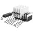 Lindy 10 Port USB Charging Station - Freestanding - Plastic - Black - Contact - With all USB Type A devices - Power