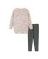 ფოტო #2 პროდუქტის Toddler/Child Girls Multicolor Sweater & Rainbow Glitter Legging Set