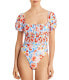 L*Space 284678 Marilyn Floral Print One Piece Swimsuit size 10