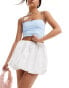 Фото #1 товара ASOS DESIGN cotton bubble mini skirt in white