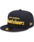 Фото #1 товара Men's Navy West Virginia Mountaineers Griswold 59FIFTY Fitted Hat