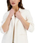 Фото #2 товара Women's Scrunch-Sleeve Open Blazer