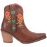 Фото #1 товара Dingo Play Pretty Embroidered Floral Snip Toe Cowboy Booties Womens Size 6 M Cas