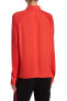 Фото #2 товара The Kooples 141654 Womens Casual Long Sleeve Collared Blouse Red Size Small