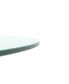 Фото #3 товара 24 Inch Round Tempered Glass Table Top Clear Glass 1/4 Inch Thick Flat Polished Edge