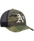 ფოტო #4 პროდუქტის Men's Camo Oakland Athletics Trucker Snapback Hat