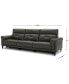 Фото #9 товара CLOSEOUT! Jazlo 3-Pc. Leather Sectional with 3 Power Recliners, Created for Macy's