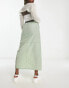 Фото #2 товара Noisy May drawstring toggle maxi parachute skirt in green