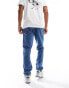 Фото #3 товара Calvin Klein Jeans authentic straight jeans in mid wash