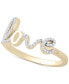 ფოტო #2 პროდუქტის Diamond Love Ring (1/6 ct. t.w.) in 14k Gold or 14k White Gold, Created for Macy's