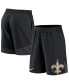 Men's Black New Orleans Saints Stretch Performance Shorts